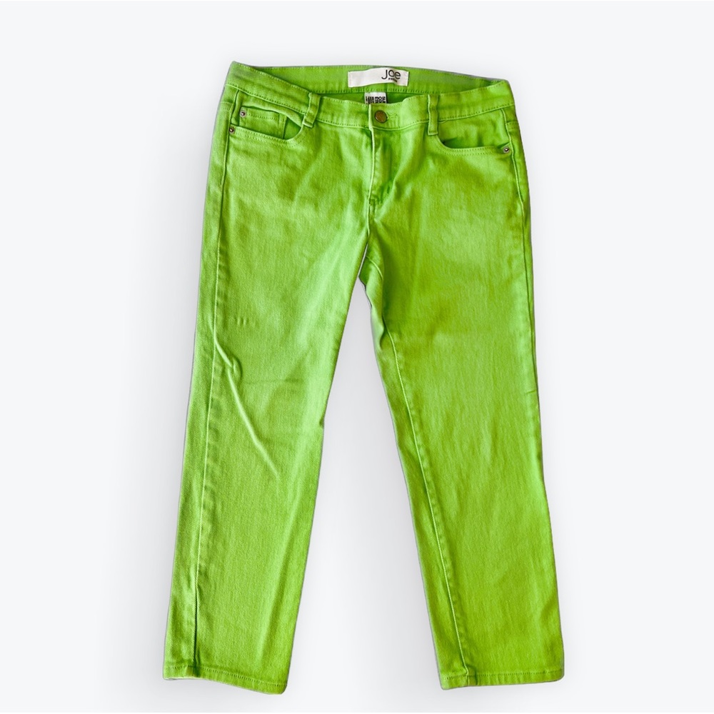 Lime Green Cropped Slim Jeans Size 6 Joe Fresh